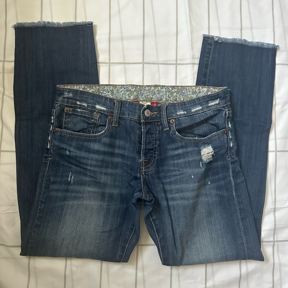 Lucky Brand Low Rise Raw Hem Jeans Size 4